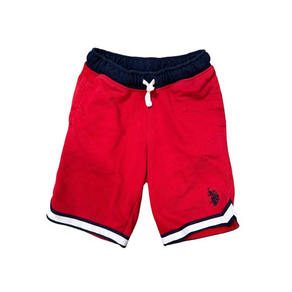 U.S. Polo Assn. Boy's Stripe Terry Shorts, Size Large 10-12 - Picture 1 of 6